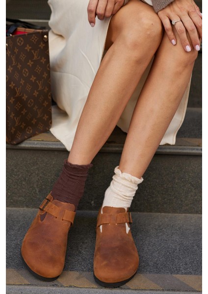 Oxford Hakiki Deri Mantar Taban Ortopedik Ayakkabı fırsatları