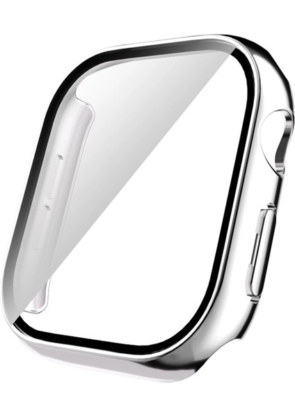 Apple Watch 10-11 46MM Sert Pc Kasa Electroplatink Çerçeveli Ekran Koruyucu Apple Watch Gard 36