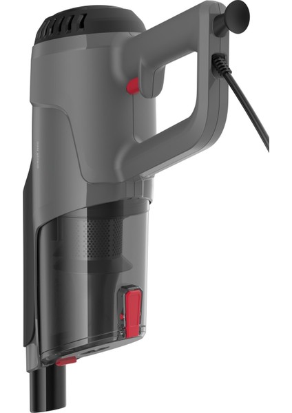 Dikey Toz Torbasız Elektrikli Süpürge 500W Siyah, Pratik ve Güçlü Temizlik Aracı