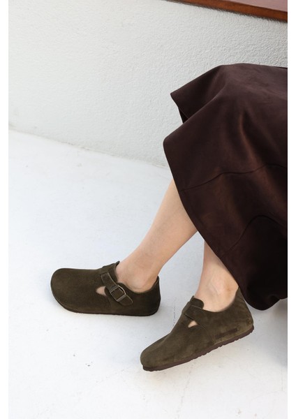 Oxford Hakiki Deri Mantar Taban Ortopedik Ayakkabı fırsatları