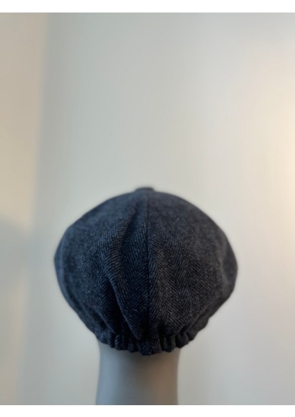 Erkek Kışlık Kaşe Kumaş Düğmeli Balık Sırtı Desenli Kasket Şapka (Newsboy Cap) modelleri