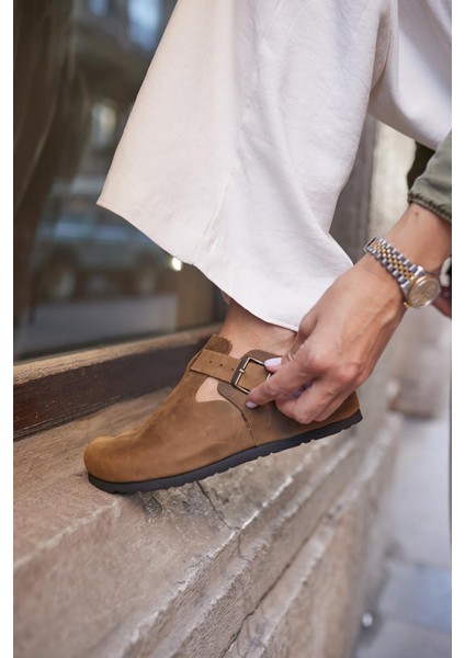 Oxford Hakiki Deri Mantar Taban Ortopedik Ayakkabı fırsatları