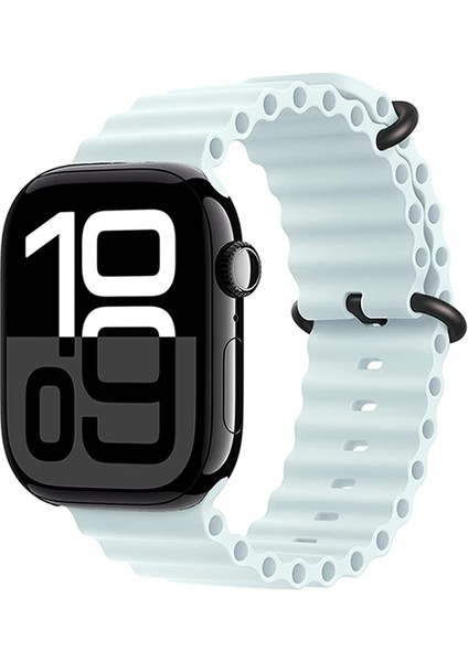 Apple Watch 10-11 46MM Metal Toka Silikon Kordon Premium Oceanvkayış
