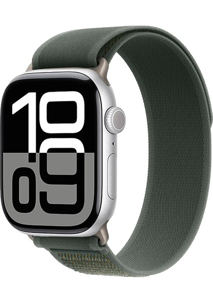 Apple Watch 10-11 46MM Uyumlu Kordon Trail Loop Naylon Örgü Kayış Krd-77