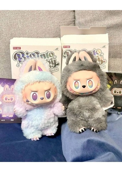 2’li Mükemmel Set Gri ve Lila Renk Labubu