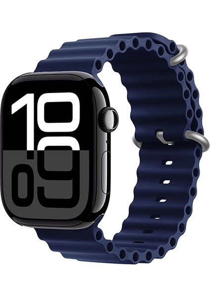 Apple Watch 10-11 46MM Metal Toka Silikon Kordon Premium Oceanvkayış