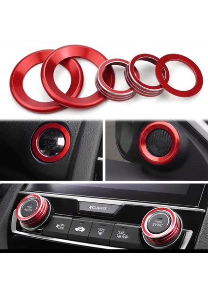 Honda Civic Fc5 Fk7 Kırmızı Halka Seti