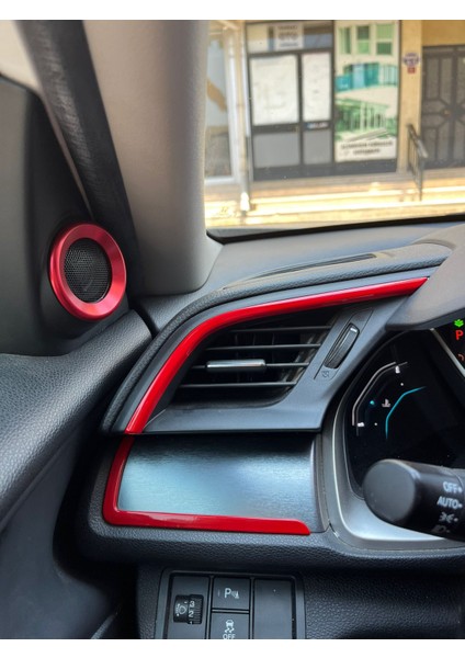 Honda Civic Fc5 Fk7 Kırmızı Halka Seti indirimleri