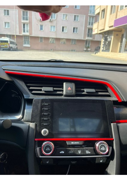 Honda Civic Fc5 Fk7 Kırmızı Halka Seti