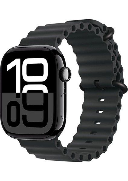 Apple Watch 10-11 46MM Metal Toka Silikon Kordon Premium Oceanvkayış