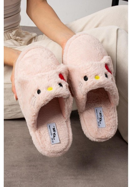 Sevimli Panda Figürlü Sessiz Yumuşak Taban Peluş Ev Içi Terlik Kışlık Unisex Ev Terliği fırsatları