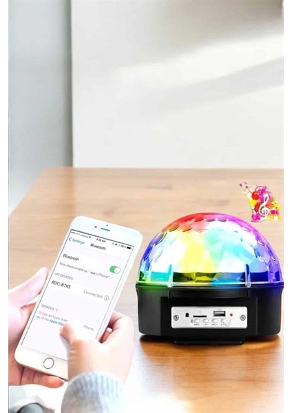 Wizard Kompakt Tasarımlı, Telefon Kontrollü Disko Topu Işıkları fırsatları