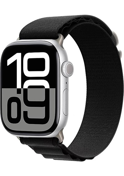 Apple Watch 10-11 46MM Alpine Loop Metal Toka Örgü Işleme Kordon Premium Kayış Krd-74