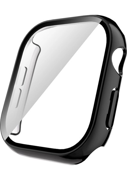 Apple Watch 10-11 42mm Sert Pc Kasa Electroplatink Çerçeveli Ekran Koruyucu Apple Watch Gard 36