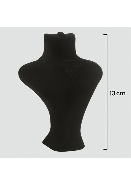 Allzey 13 cm Takım Manken Anfora Kumaş-Siyah