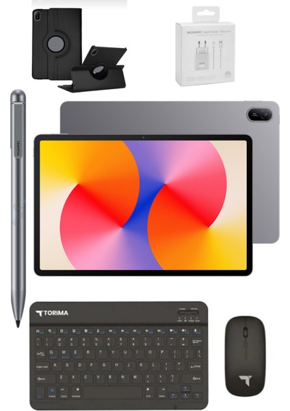 Matepad Se 11 4+128GB Lte (Simkartlı) Gri + Kılıf + Kalem+ Klavye + Mouse + Şarj