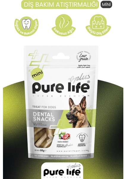 Purelife Plus Diş Dostu Köpek Atıştırmalıkları Mini 80GR fiyatları