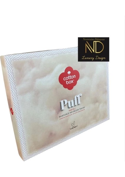 Cotton Box Puf Nakışlı Ranforce Çift Kişilik Nevresim Takımı Mirely Siyah Kiremit fırsatları