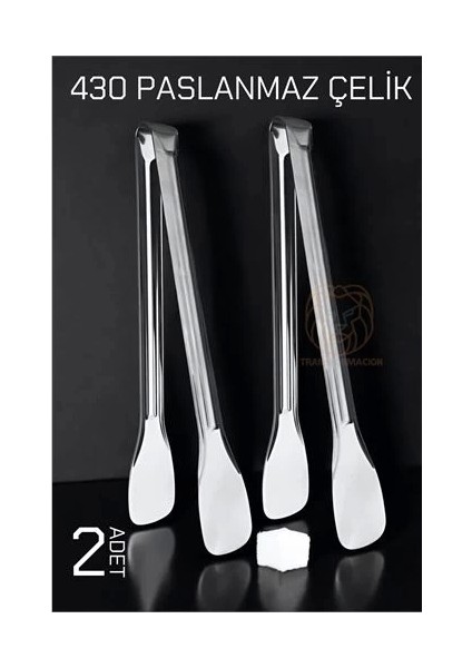 Bx Mini Şeker Maşası Paslanmaz Zazzeri Classic 2 Adet