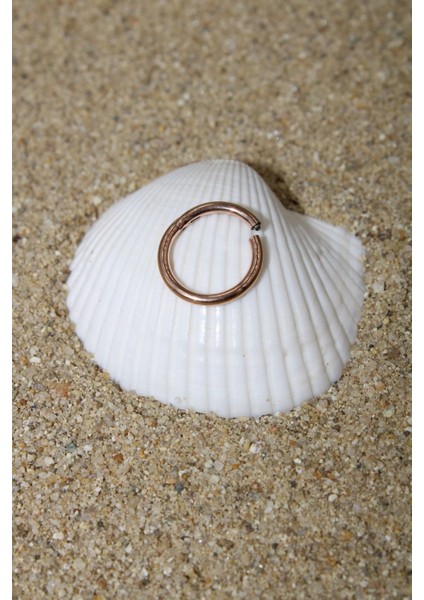 Piercing Cerrahi Çelik Piercing Klipsli Kıkırdak Septum Tragus Conch Helix Rose Renk Klasik Halka fiyatları