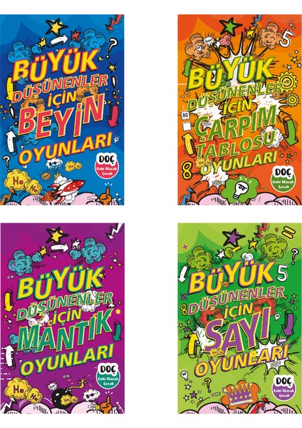 Dahi Olacak Çocuk Büyük Düşünenler Serisi (4 Kitap)