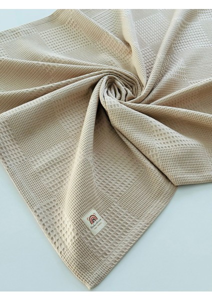 Ftbabycollection %100 Pamuk Waffle Pike Bebek Battaniyesi 90X100 CM – Cappuccino fırsatları