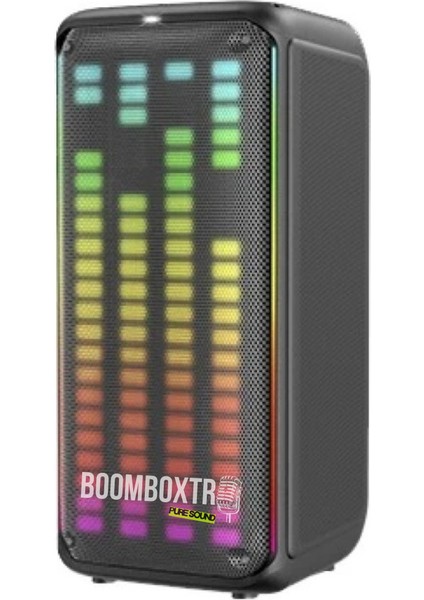 Kts 1911 Taşınabilir Bluetooth Parti Hoparlörü | 60W Rms | 2x8” Woofer + Tweeter | Rgb | Mikrofonlu