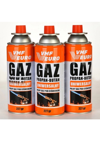 Remtas Vmf Eurogaz Kamp Ocak Gazı Valfli Kartuş 227GR - 3 Adet