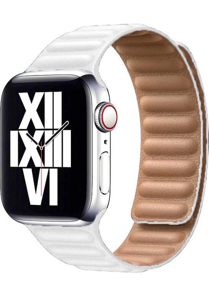 ​​​apple Watch 44MM Krd-34 Deri Kordon