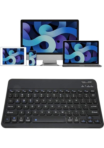 Wizard Bluetooth Şarj Edilebilir Mini Q Klavye Kablosuz Taşınabilir fırsatları