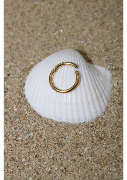 Piercing Cerrahi Çelik Piercing Klipsli Kıkırdak Septum Tragus Conch Helix Gold Renk Klasik Halka fiyatları