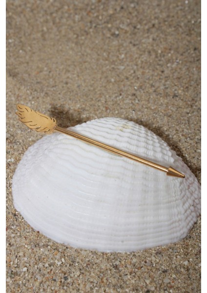 Piercing Köprü Piercing Cerrahi Çelik Gold Renk Tüylü Ok Industrial Köprü