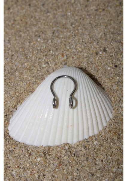 Piercing Septum Piercing Fake Sıkıştırma Cerrahi Çelik Silver Renk