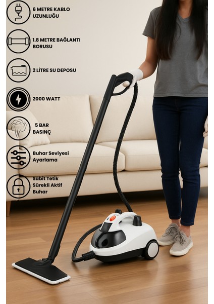Çok Fonksiyonlu Buharlı Temizlik Makinesi - Güçlü ve Pratik Temizlik Aracı fiyatları