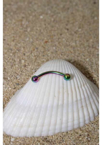 Piercing Kaş Piercing Snug Cerrahi Çelik Gökkuşağı Renk Top Çap 3 mm