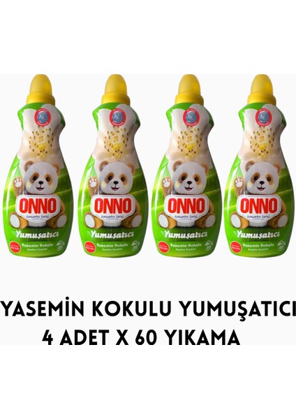 Yasemin Kokulu Çamaşır Yumuşatıcı 4ADET x 60 Yıkama