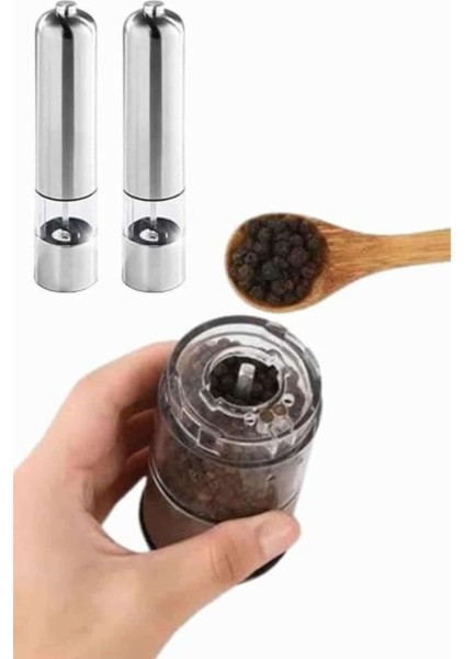 Wizard Işıklı Otomatik Tuz ve Karabiber Öğütücü Baharat Öğütücü indirimleri