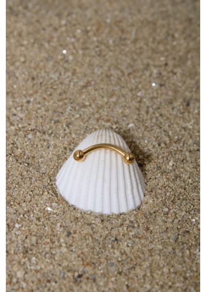 Piercing Kaş Piercing Snug Cerrahi Çelik Gold Renk Top Çap 2,5 mm