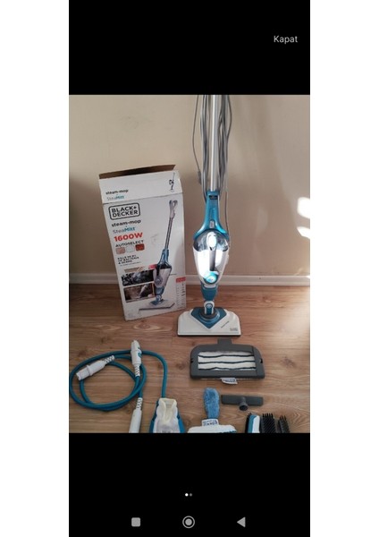 Beyaz Buharlı Mop ile Temizliği Kolayca Sağlayın