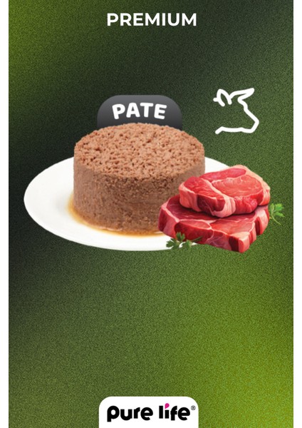 Purelife Pate Kuzu Etli Yavru Köpek Konserve Mama 400GR fırsatları