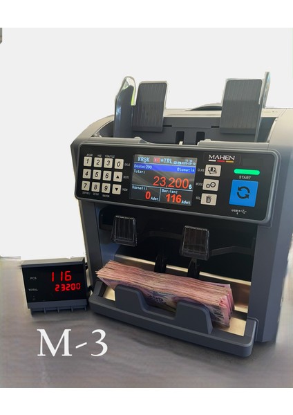 M-3 PROFESYONEL YAZICILI Para Sayma Makinesi orjınal ithalatcısı garantili 20 ülke modelleri