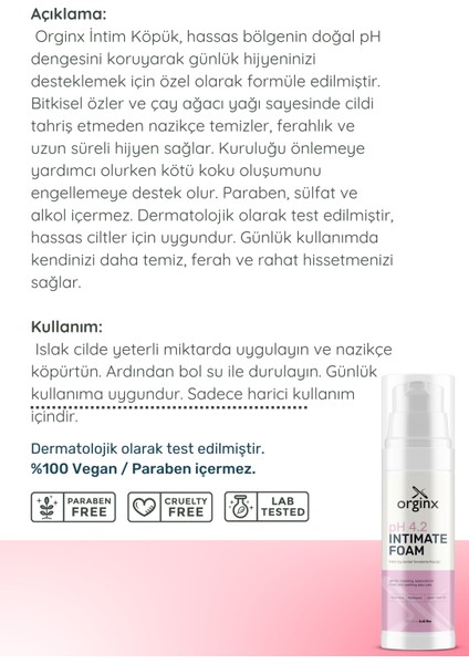 Çay Ağacı Formüllü Sıkılaştırıcı İntim Köpük – Genital Bölge Koku, Mantar ve Akıntı Karşıtı 150 ml fırsatları