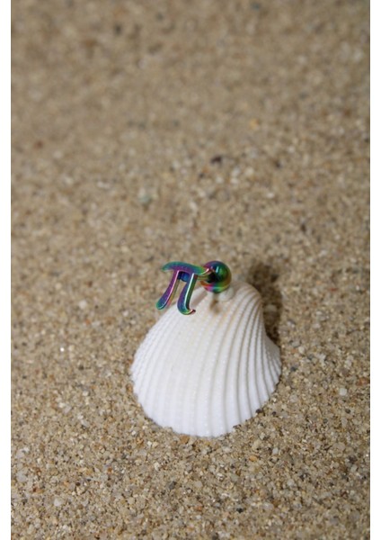 Piercing Cerrahi Çelik Piercing Kıkırdak Tragus Conch Helix Gökkuşağı Renk Pi Sayısı