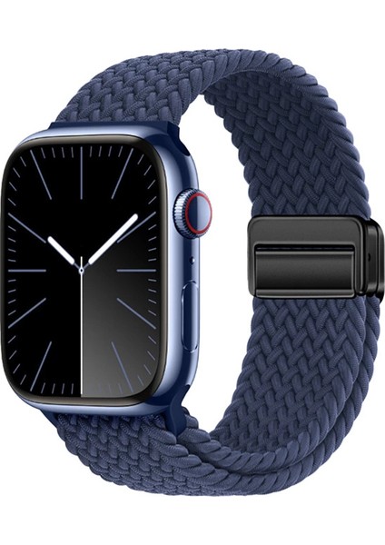 Apple Watch 40MM Lopard KRD-134 Örgü Tasarımlı Hasır Kordon Strap Kayış