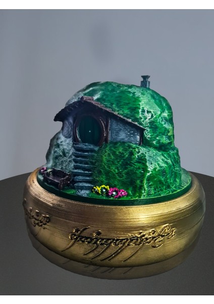 Yüzüklerin Efendisi Hobbit Ev Mini Figür -Figür Hediye - Hobbiton Heykel Figür fırsatları