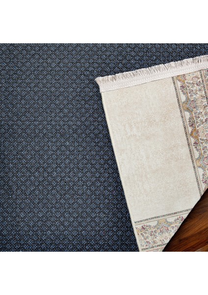 Krem Çerçeveli Modern Etnik Desenli Halı | Makinada Yıkanabilir | Hav Toz Vermez | Leke Tutmayaz | Kaymaz Taban | Dijital Makine Baskı | Salon Yolluk Mutfak Halısı fırsatları