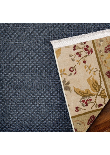 Krem Bordürlü Modern Etnik Desenli Halı | Makinada Yıkanabilir | Hav Toz Vermez | Leke Tutmayaz | Kaymaz Taban | Dijital Makine Baskı | Salon Yolluk Mutfak Halısı fırsatları