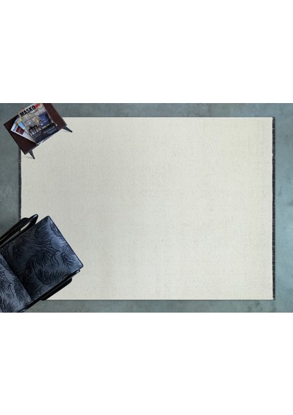 Ekru Düz Modern Etnik Desenli Halı | Makinada Yıkanabilir | Hav Toz Vermez | Leke Tutmayaz | Kaymaz Taban | Dijital Makine Baskı | Salon Yolluk Mutfak Halısı modelleri