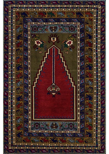 Mavi Bordürlü Modern Etnik Desenli Halı | Makinada Yıkanabilir | Hav Toz Vermez | Leke Tutmayaz | Kaymaz Taban | Dijital Makine Baskı | Salon Yolluk Mutfak Halısı