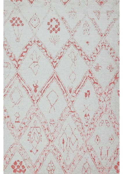 Kırmızı Etnik Modern Etnik Desenli Halı | Makinada Yıkanabilir | Hav Toz Vermez | Leke Tutmayaz | Kaymaz Taban | Dijital Makine Baskı | Salon Yolluk Mutfak Halısı